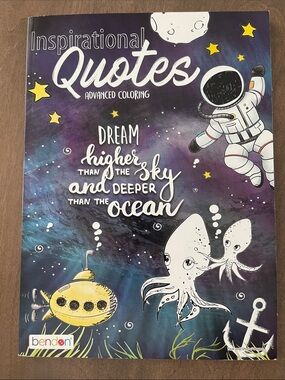 (5/$10) Inspirational Quotes Advanced Coloring Book